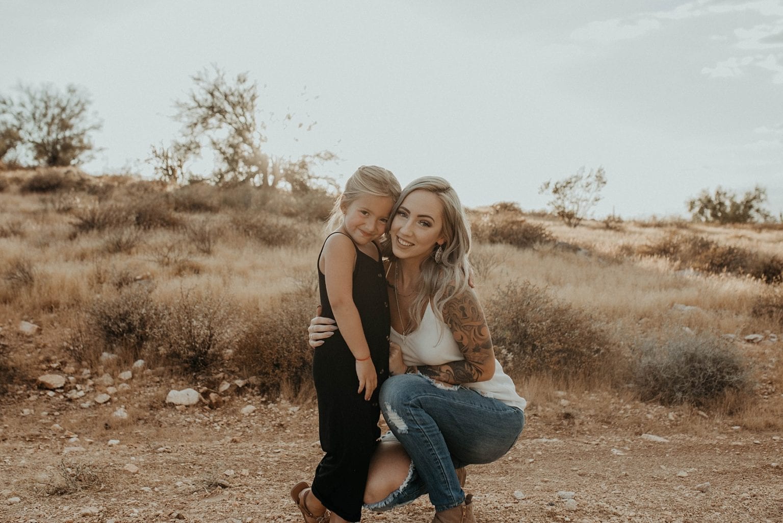 Family Photos in the Arizona Desert- Monsoon Skies and Girl Squads - J ...